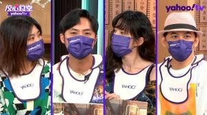 ▲木星（左圖起）、李運慶、謝翔雅上黃子佼主持的《佼心食堂》宣傳舞台劇。（圖／Yahoo TV提供）