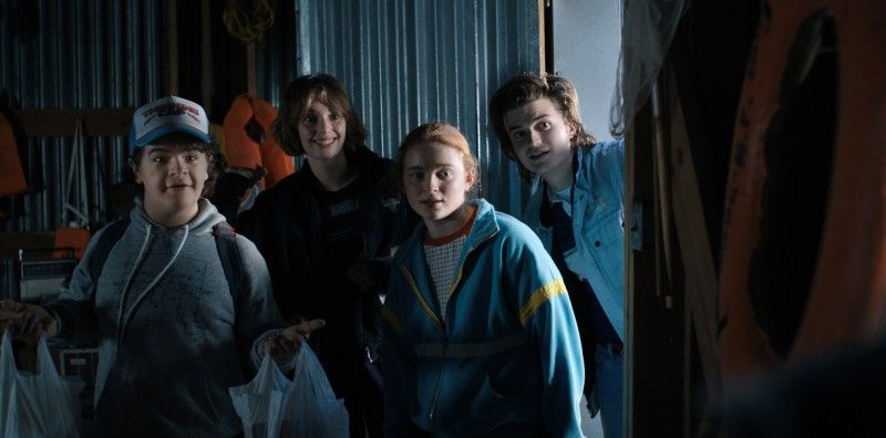 ▲蓋頓馬塔拉佐（左起）、瑪雅霍克、莎蒂辛克、喬奇瑞回歸《怪奇物語》第四季。（圖／Netflix提供）