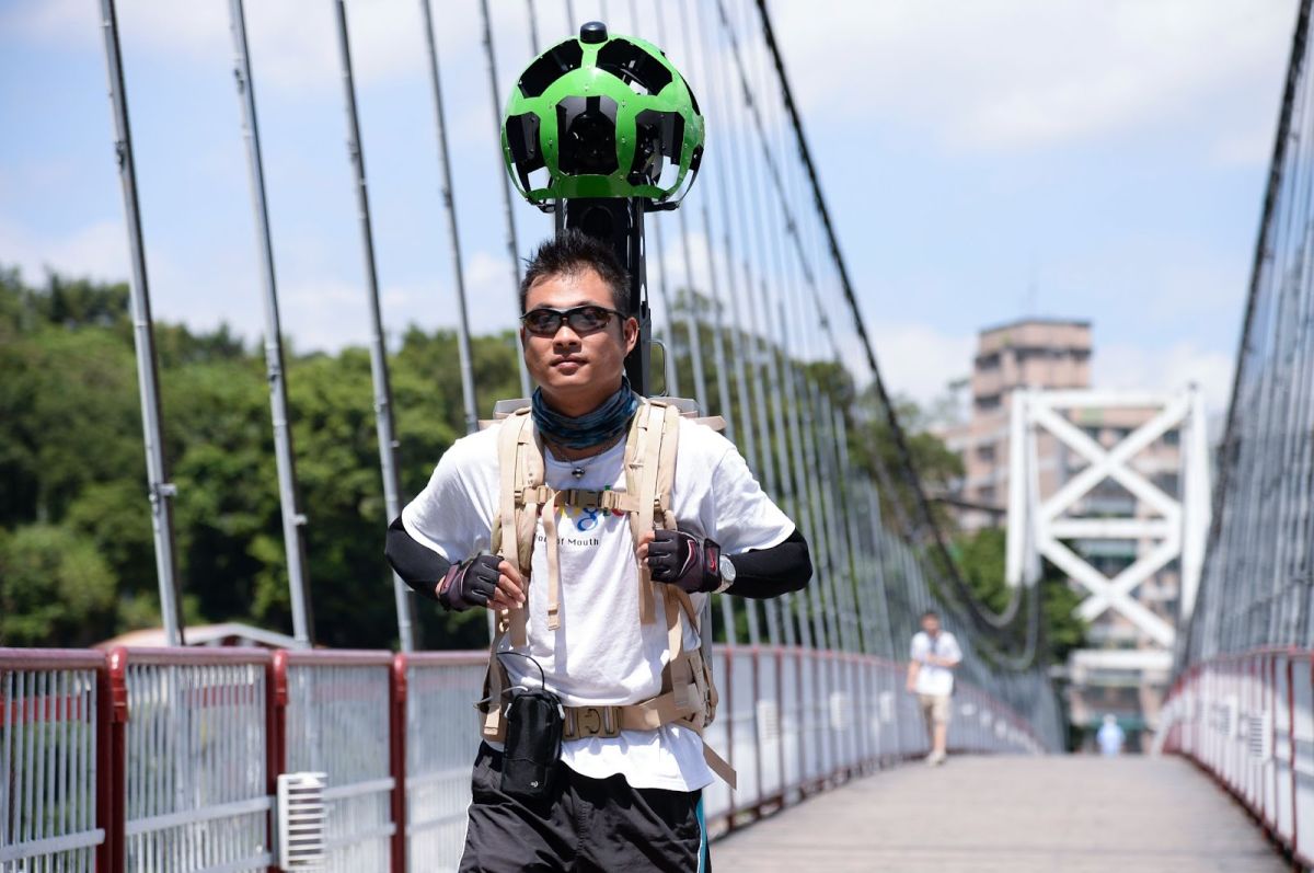 ▲Google街景的「街景背包」首次於「碧潭風景區」亮相。（圖／翻攝官網）