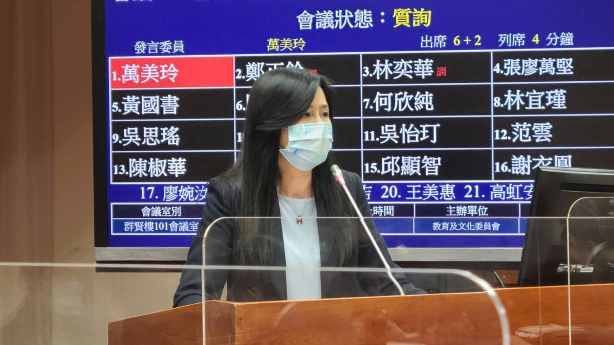 ▲立委萬美玲今（25）日直批華視處分結果不合理。（圖／記者李琦瑋攝，2022.05.25）