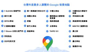▲Google街景服務在過去一年中，全台灣最熱門的瀏覽地點。（圖／翻攝自Google）
