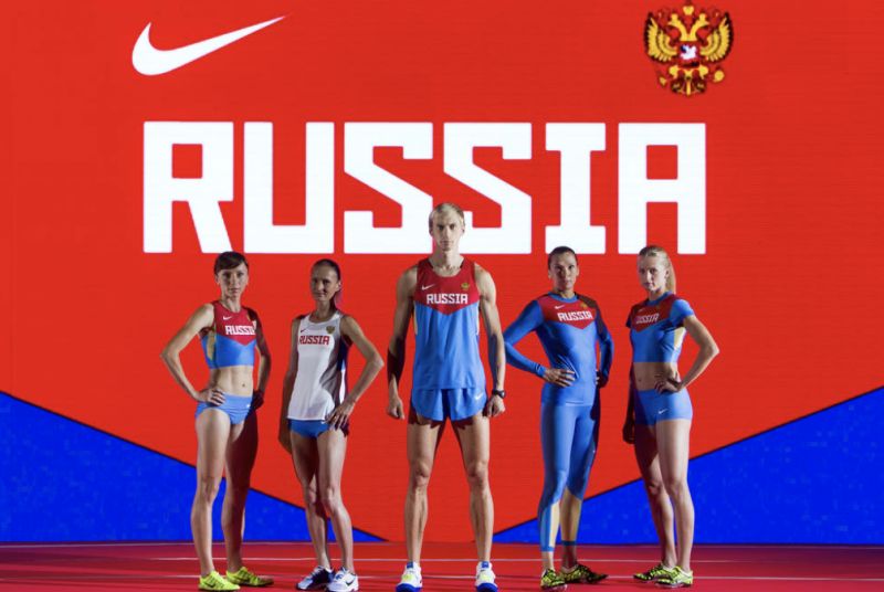 ▲NIKE在25日退出俄羅斯市場,專賣店現貨販售完畢後將不再營業。(圖/翻攝自NIKE RUSSIA)