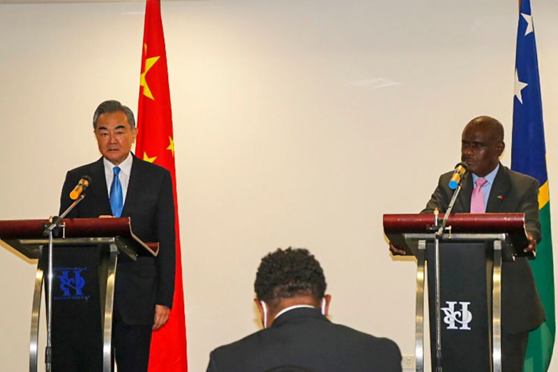 ▲索羅門群島今年4月與中國簽署「中索安全合作框架協定」。（圖／美聯社／達志影像）