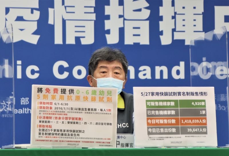 快篩實名制第2輪6月第2週開賣 陳時中呼籲民眾分流購買