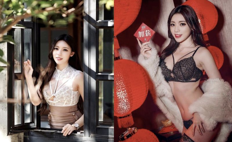 ▲眼尖網友一眼認出該名涼麵辣妹是JKF女郎，名為「謝立琪（Kiki）」，經常在IG分享日常穿搭，尺度非常大。（圖/謝立琪Kiki IG）