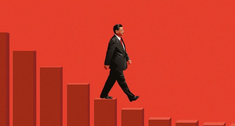 ▲中國經濟成長疲軟，習近平恐面臨廣大中產階級的不信任危機。（圖／翻攝自經濟學人網站）