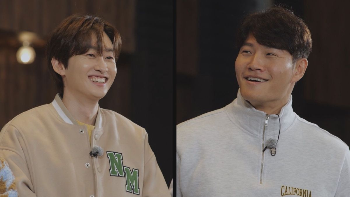 ▲金鍾國（右）節目中十分關愛銀赫。（圖／中天）