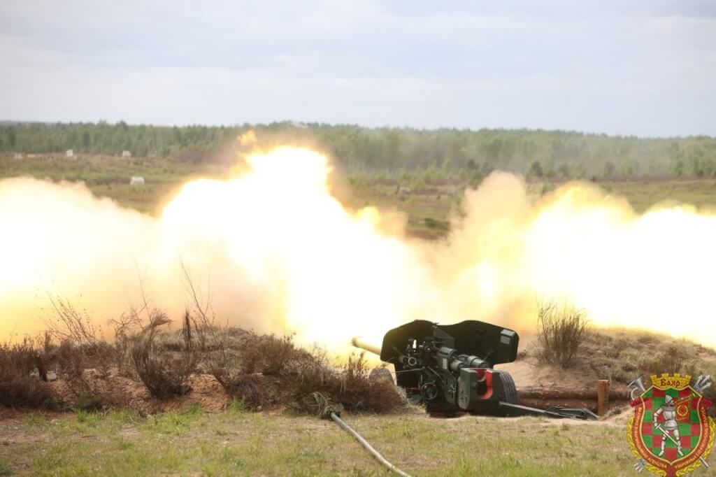 ▲白俄羅斯通訊社報導，白俄羅斯6月和7月間將在與烏克蘭交界的戈麥地區舉行軍事動員演習。圖為白俄羅斯軍隊。（圖取自facebook.com/mod.mil.by）