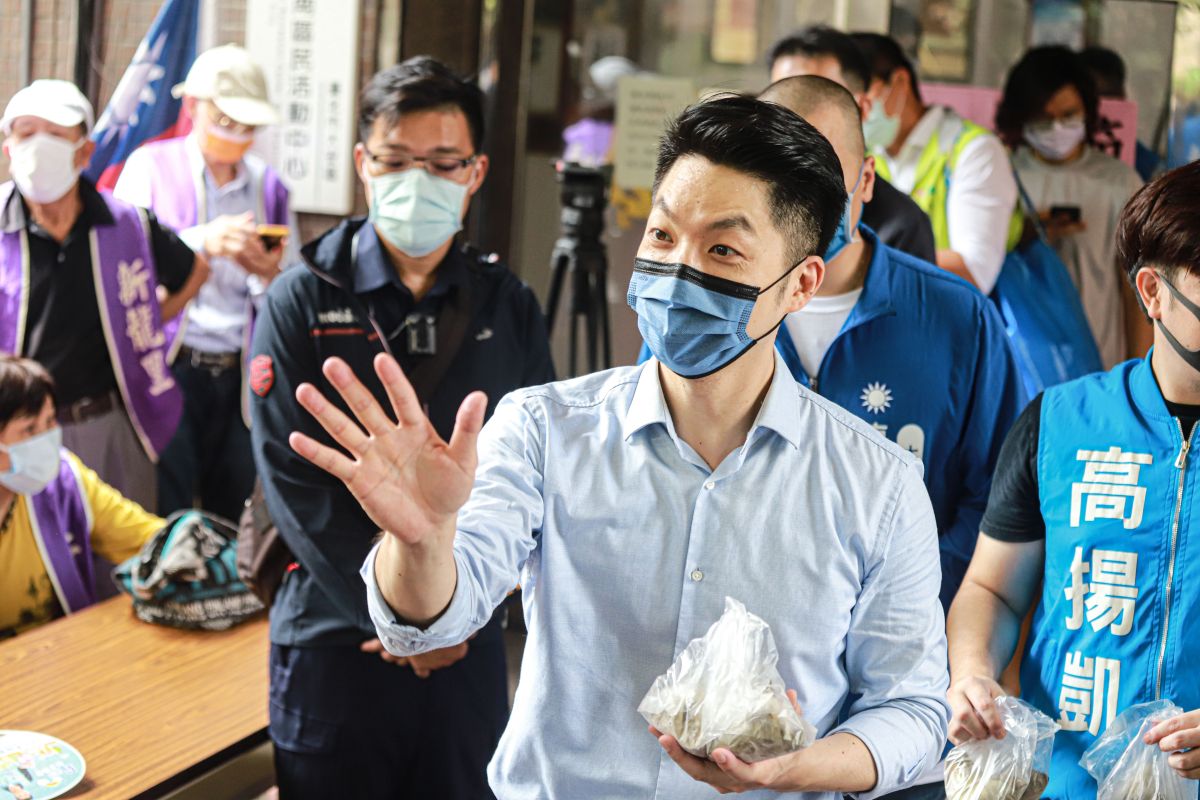 ▲蔣萬安受邀出席「大安區新龍里端午佳節活動」。（圖／記者葉政勳拍攝，2022.05.31）