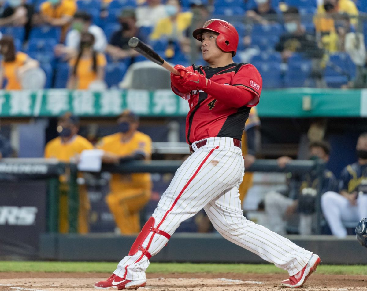 ▲味全龍吉力吉撈・鞏冠。（圖／味全龍球團提供）