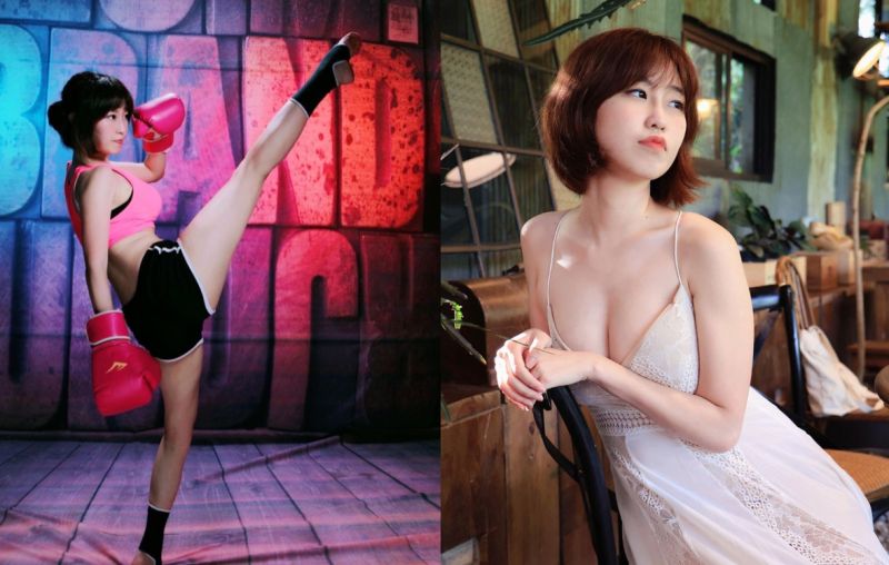 ▲Bonbon Wang是名身高175公分的正妹，時常分享自己健身、打泰拳的辣照。（圖／翻攝自IG @wonbin1124）