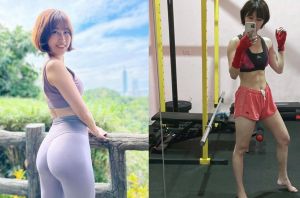 ▲Bonbon Wang時常分享自己健身、打泰拳的辣照，她的六塊腹肌、逆天曲線和超「胸」上圍，也讓網友們看了超害羞。（圖／翻攝自IG @wonbin1124）