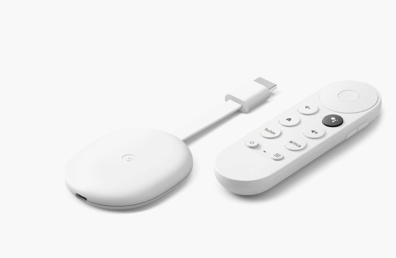 ▲首款支援 Google TV 與聲控器的 Chromecast 正式登台。（圖/翻攝官網）