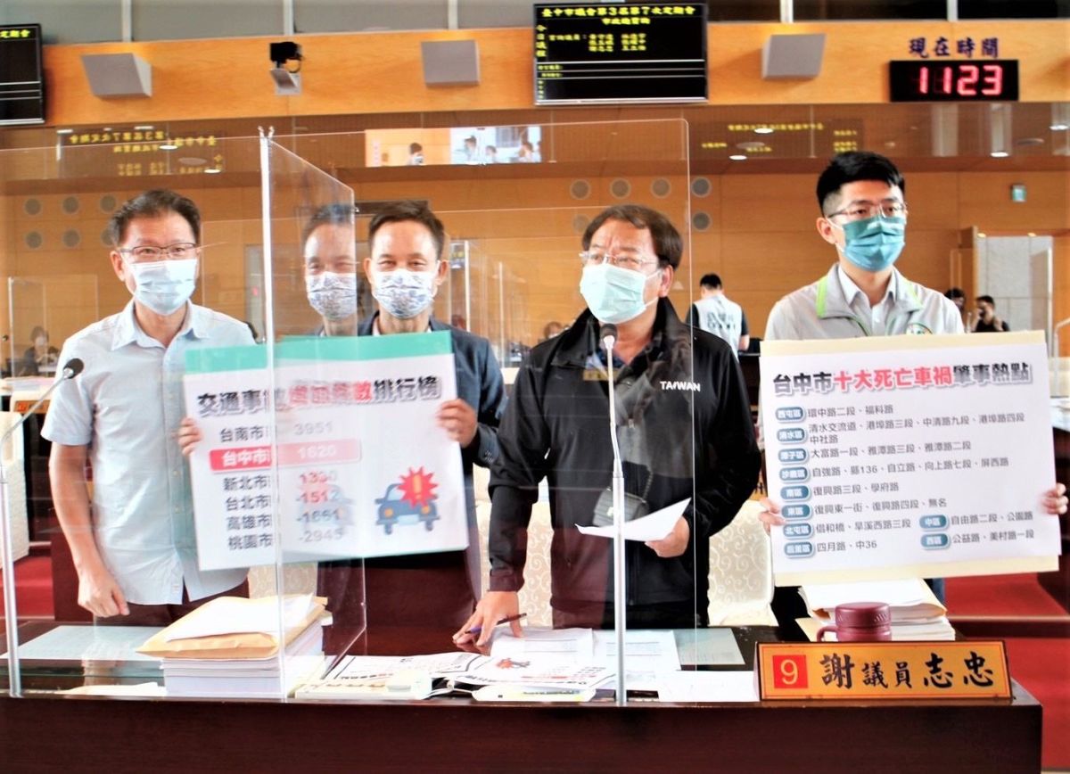 ▲議員要求，交通局必需提出具體改善方法，全方位完善檢討與防治，讓市民「行」得安全(圖／柳榮俊攝2022.6.1)