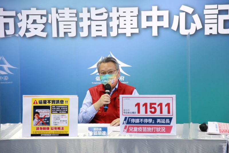台中+11511確診數創新高 20中重症半數未接種疫苗