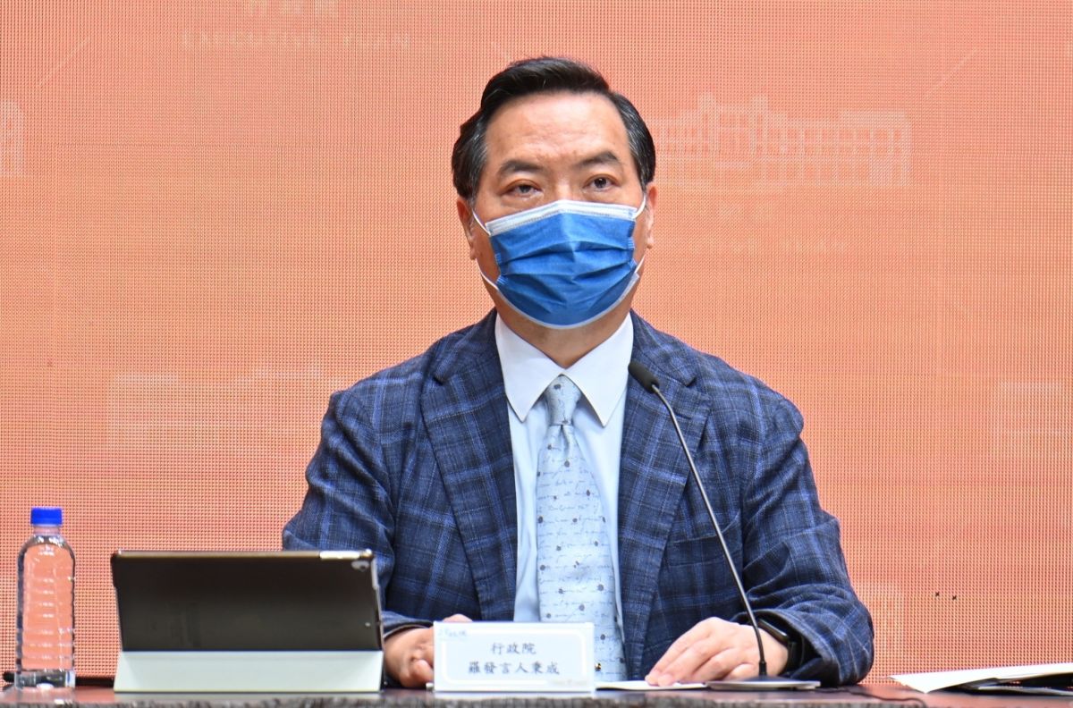 ▲行政院發言人羅秉成表示，台美21世紀貿易倡議有助於台海穩定與亞太地區安全。（圖／行政院提供）