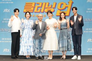 ▲李茂生(左起)、金才禾、導演尹成植、廉晶雅、全昭旻、羅人友出席記者會。(圖/愛奇藝國際站) ▲李茂生(左起)、金才禾、導演尹成植、廉晶雅、全昭旻、羅人友出席記者會。(圖/愛奇藝國際站)