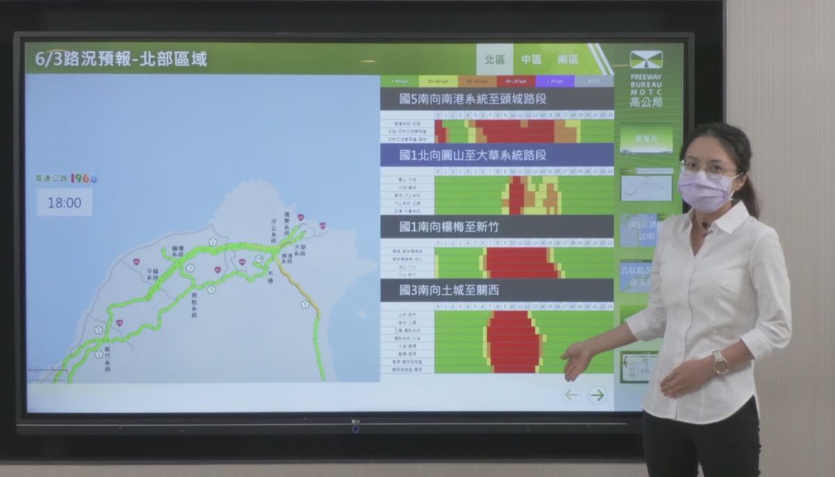 ▲今（3）日為端午節連續假期第1日，高公局預估今日6地雷路段，提醒用路人注意。（圖／擷取自臉書高速小飛力）