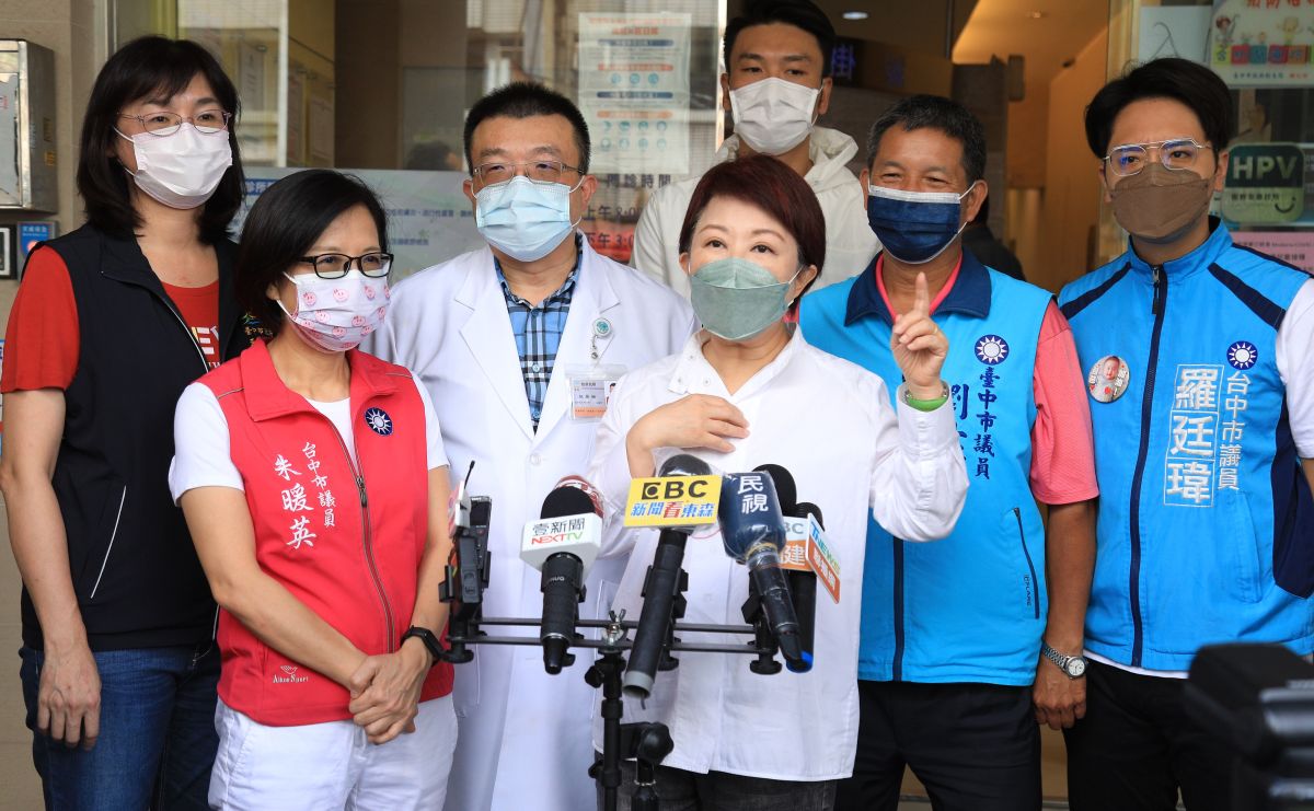 ▲台中市長盧秀燕回應行政院長蘇貞昌，表示歡迎中央到地方設大型施打站。（圖／台中市政府提供，2022.06.03）