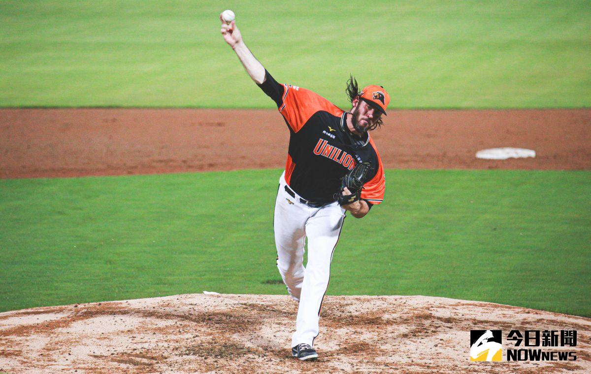 ▲統一獅投手羅昂先發六局僅失一分，奪下勝投和MVP。（圖／資料照，記者葉政勳攝 ）