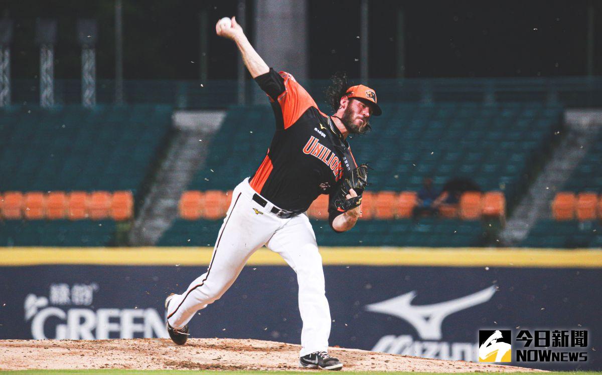 ▲統一獅投手羅昂。（圖／記者葉政勳攝 , 2022.05.31）