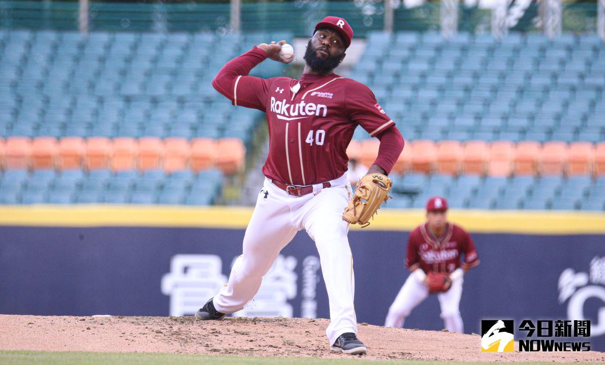 ▲樂天桃猿先發投手索沙。（圖／記者葉政勳攝 , 2022.06.04）