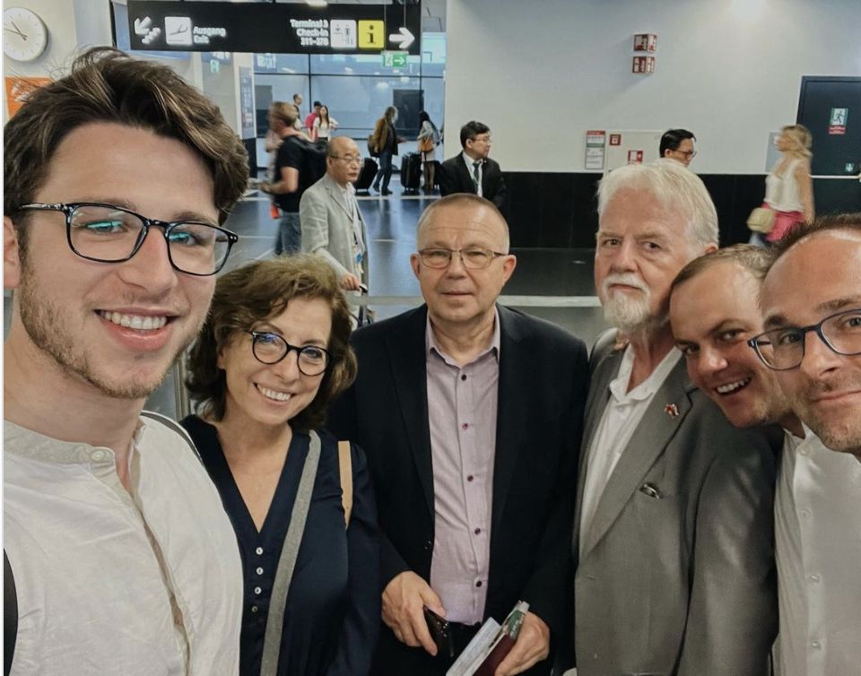 ▲斯洛伐克國會及布拉提斯拉瓦省聯合訪問團於今（5）日早上抵達台灣。（圖／翻攝自Andrej Stančík IG）