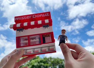 ▲掀起搶購熱潮的Mister Donut小型店面積木。（圖／Mister Donut提供）