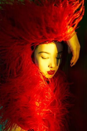 郭采潔 ▲郭采潔赴大陸發展後從清純少女的形象開始蛻變。翻攝郭采潔微博