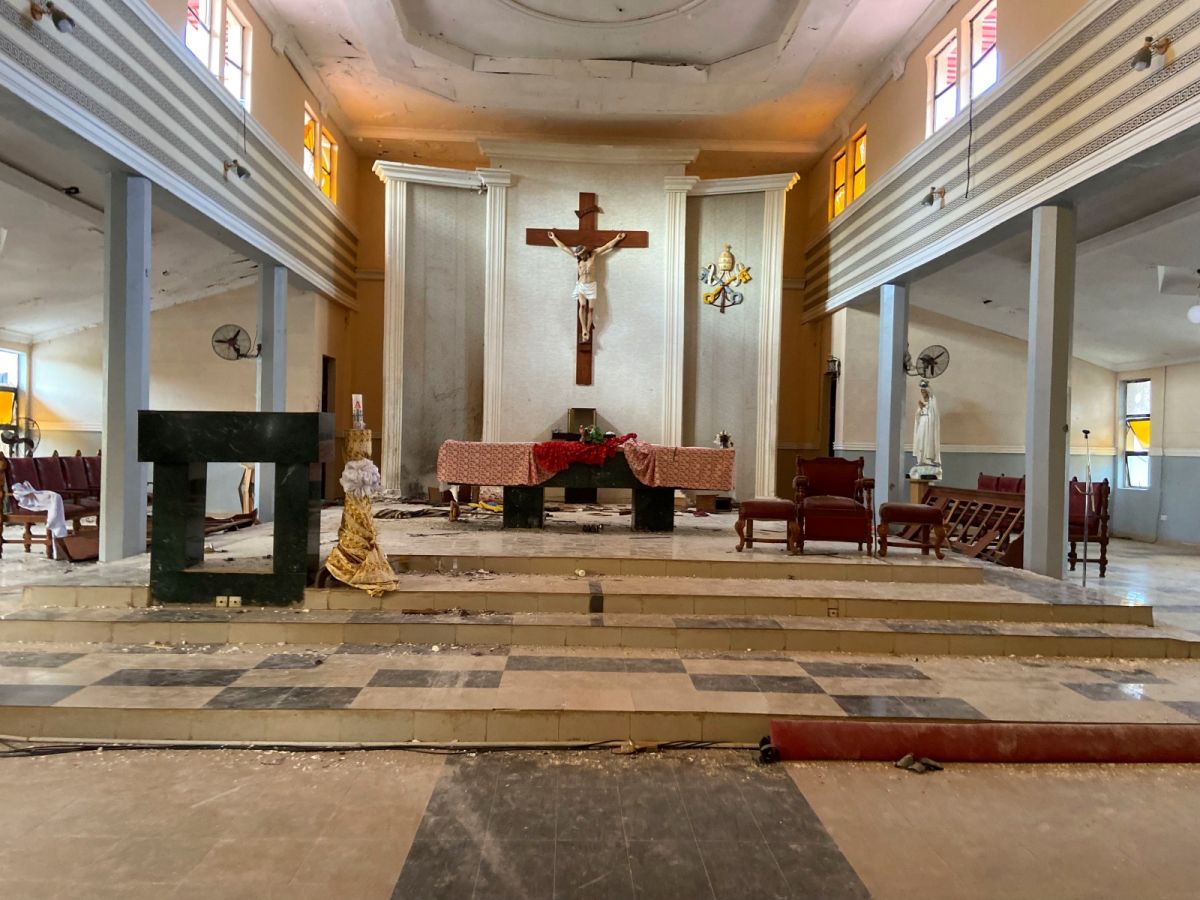 ▲西非國家奈及利亞當局表示，南部翁多州（Ondo）的1座天主教堂遭到多名攜帶炸藥的槍手攻擊，造成至少50名信徒身亡，另有多人受傷。（圖／美聯社／達志影像）