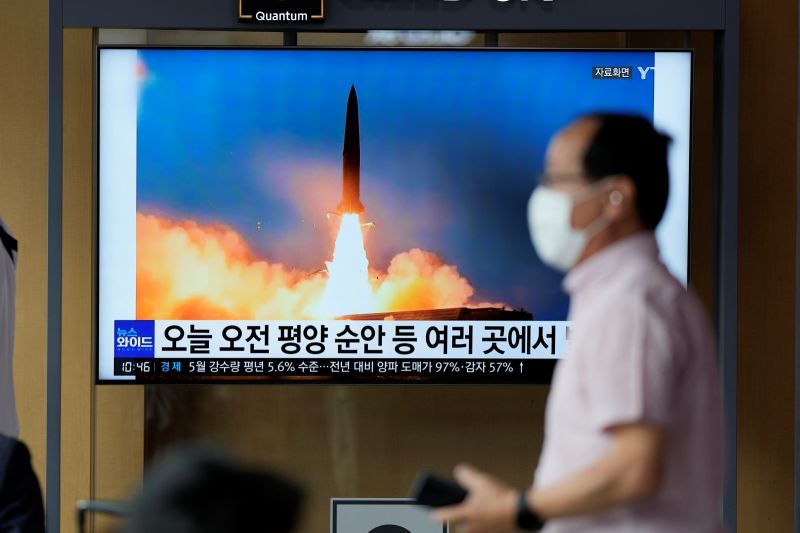 ▲北韓一再試射飛彈，引發週邊國家不安。（圖／美聯社／達志影像）