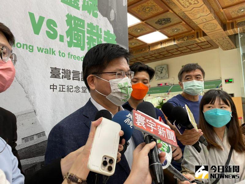 ▲林佳龍表示,「夢想會因為真誠行動而會成真」,不管最後參選、勝選的誰,提出政見的過程本身就很有意義,是不能被停止的。(圖/記者黃宣尹攝,2022.06.07)