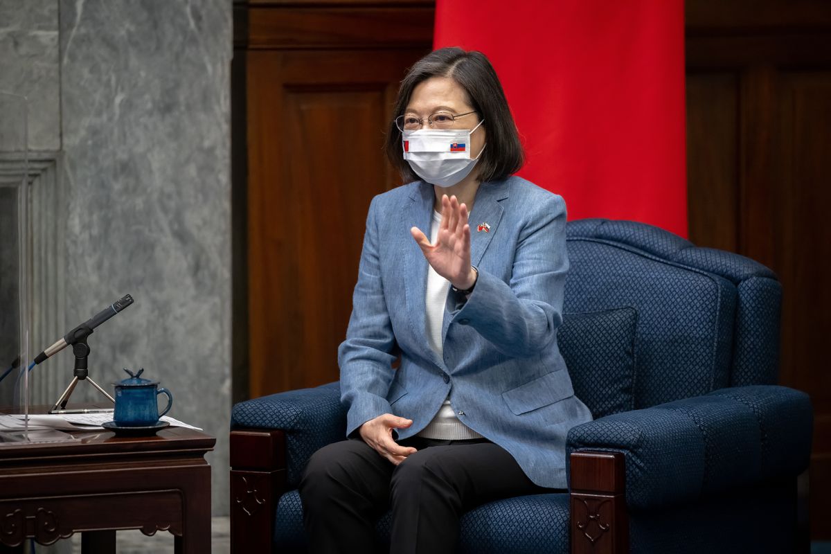 ▲總統蔡英文日前接見斯洛伐克訪團。（圖／總統府提供）