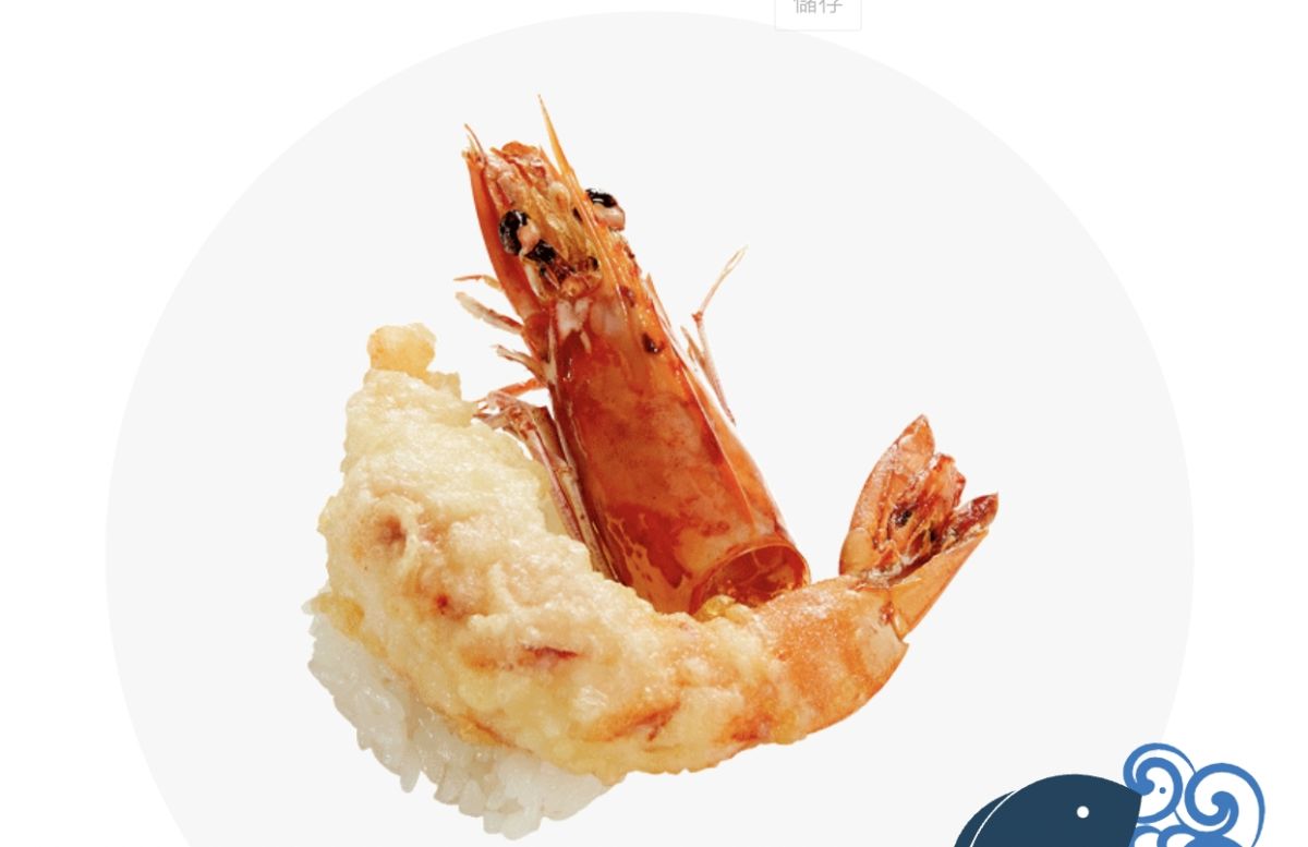 ▲壽司郎悄悄回歸極巨滿腹限定的「特大草蝦天婦羅」，已有鐵粉朝聖「超巨食材」，曬照認證「超香」、「真的好吃」，饕客發現回歸還立馬點五盤。（圖／翻攝自台灣壽司郎FB）