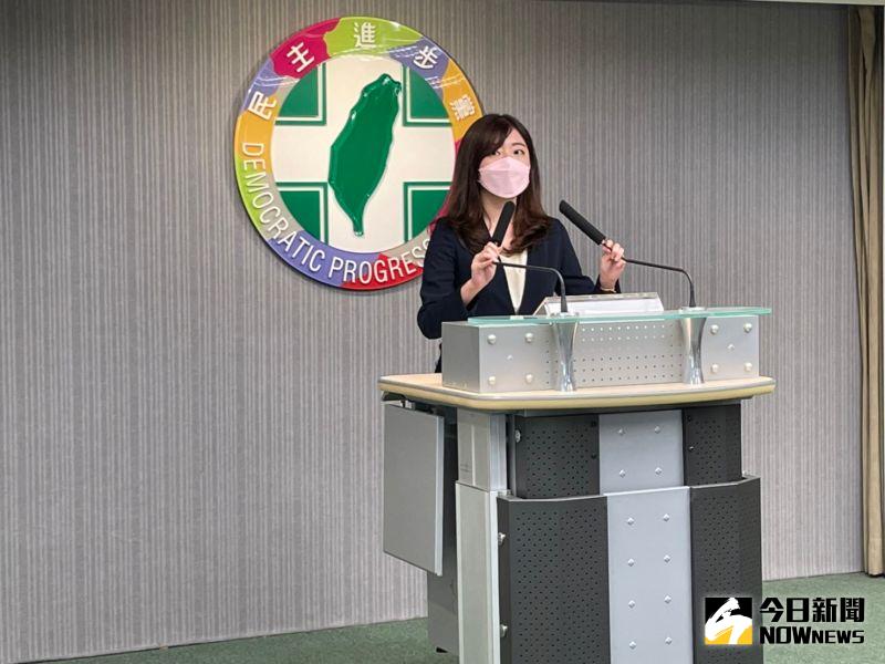 ▲民進黨發言人謝子涵表示，7月17日將於台北國際會議中心召開全代會。（圖／記者黃宣尹攝）