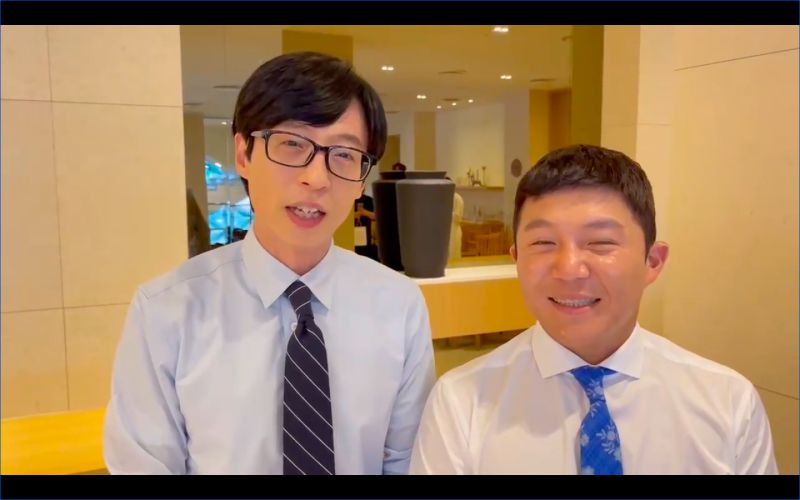 ▲劉在錫（左）、曹世鎬親自錄影片，邀約小S吃飯。（圖／翻攝小S IG）