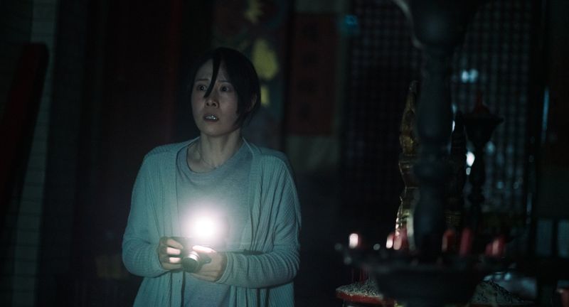 ▲蔡亘晏今年以《咒》入圍台北電影節最佳女主角獎。（圖／Netflix提供）
