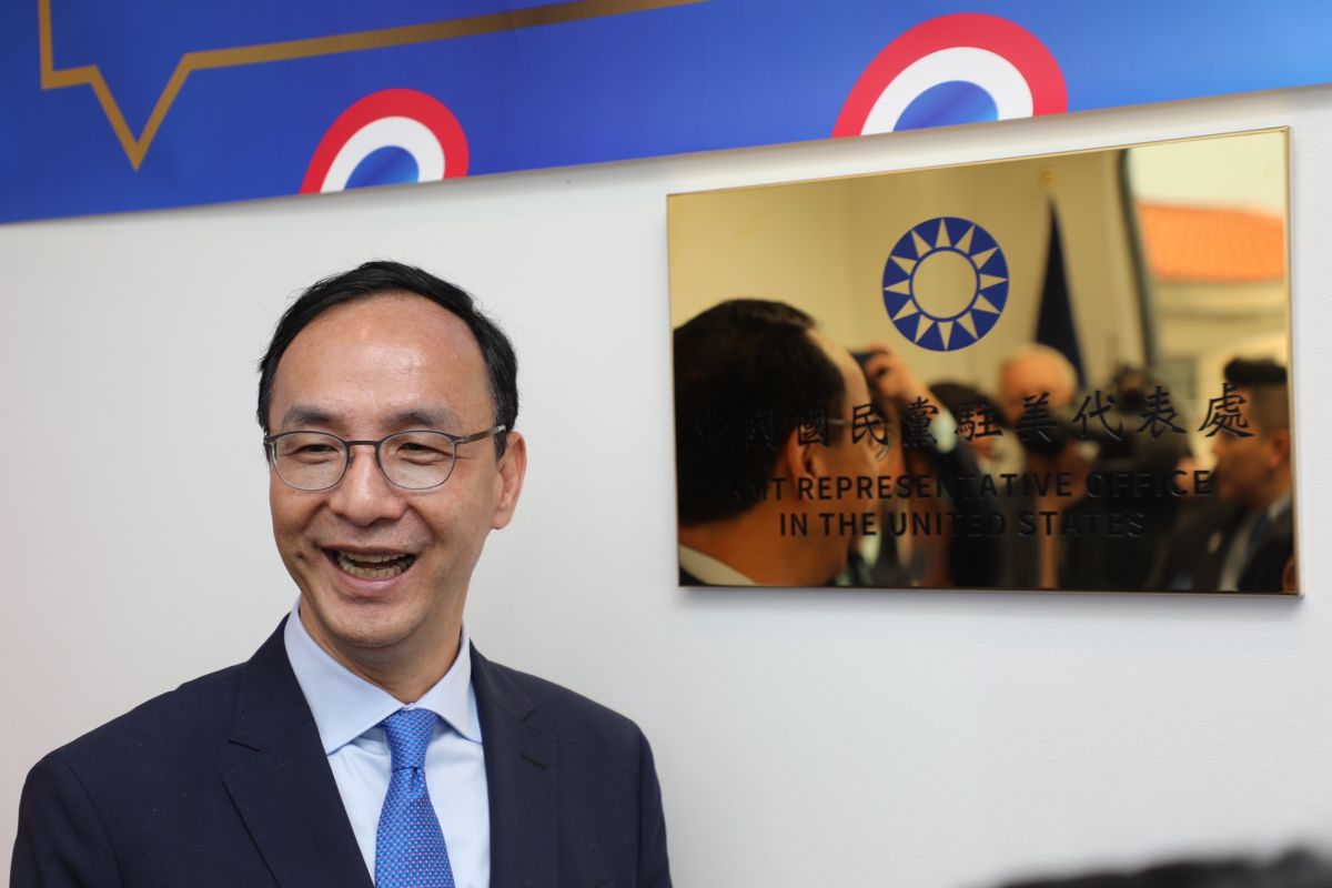 ▲國民黨主席朱立倫訪美期間，屢次表示國民黨親美，引起討論。（圖／國民黨提供）