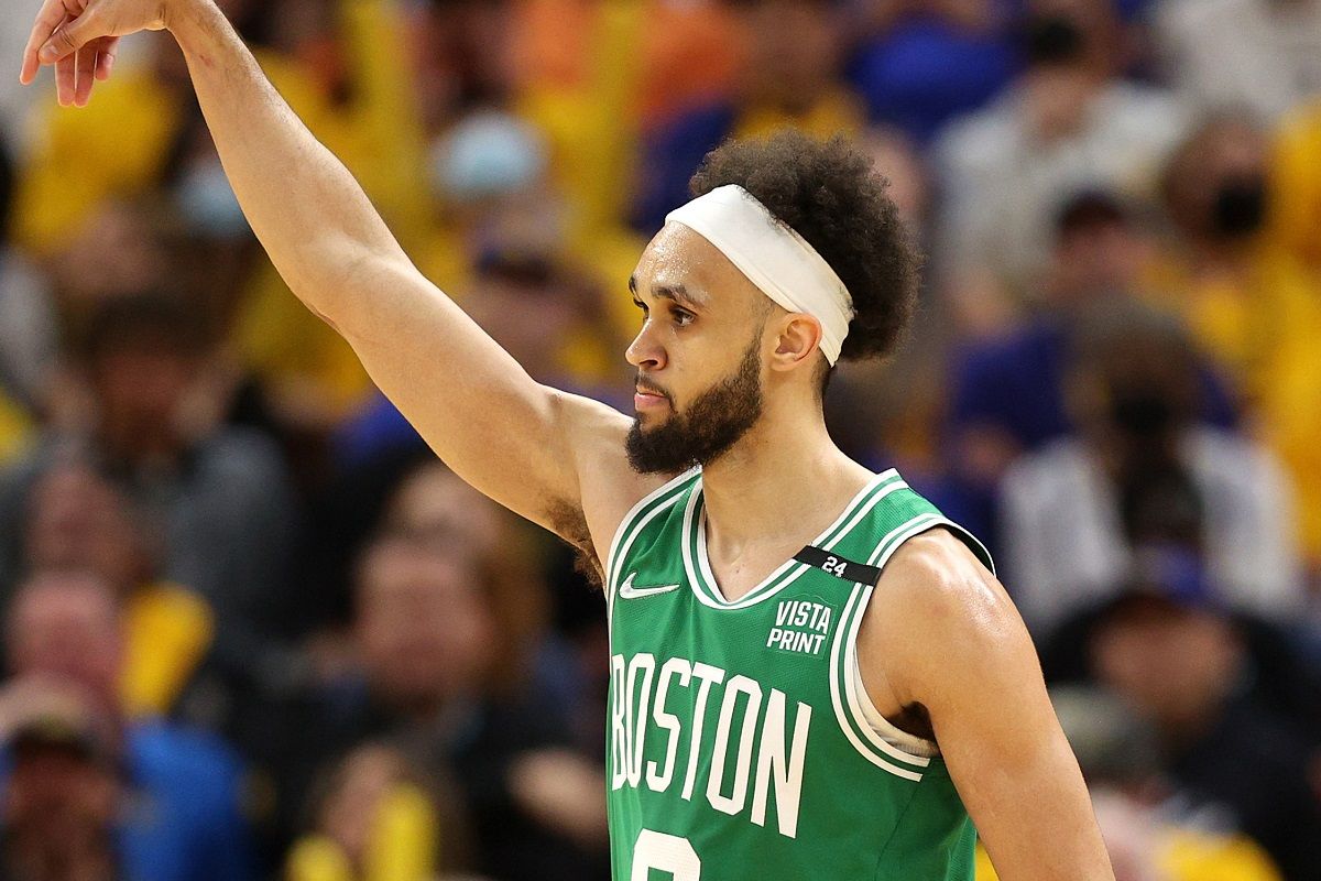 ▲塞爾提克後衛Derrick White，曾被球評李亦伸認為是史上最佳「第五人」。（圖／取自Boston Celtics Twitter）