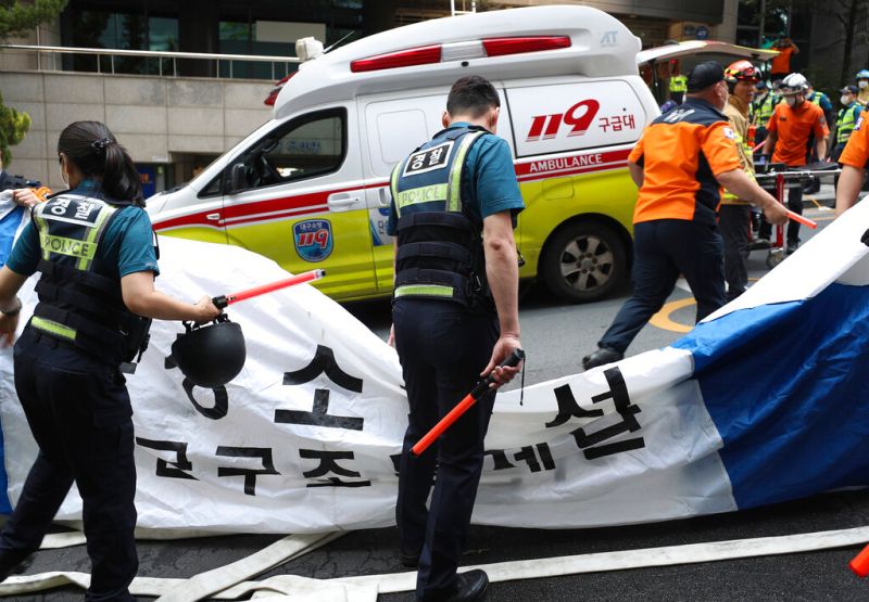 韓國大邱市辦公大樓火災　至少7死46傷

