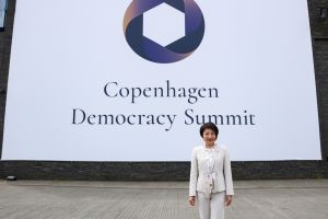 ▲民進黨立委范雲出席哥本哈根民主高峰會。（圖／范雲辦公室提供）