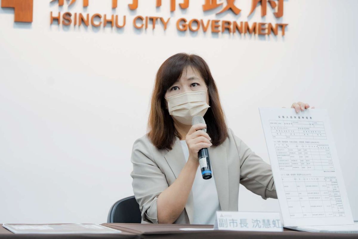 ▲新竹市副市長沈慧虹被點名為可能人選，但近期卻出現財產收入遭抹黑不明。（資料圖／新竹市政府提供）