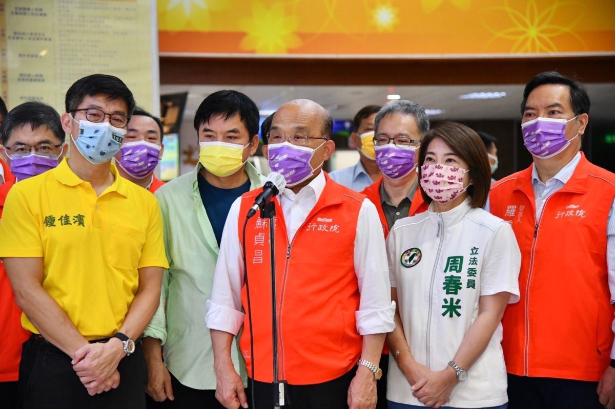 ▲行政院長蘇貞昌指出，台灣沒有要關閉對中國的大門，是中國用各種手段欺壓、對台灣無理。（圖／行政院提供）