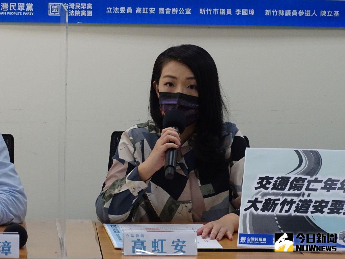 ▲隨著藍綠兩黨人選大致底定，針對是否參選新竹市長，台灣民眾黨立委高虹安至今仍未鬆口。（資料照／記者呂炯昌攝，2022.06.13）