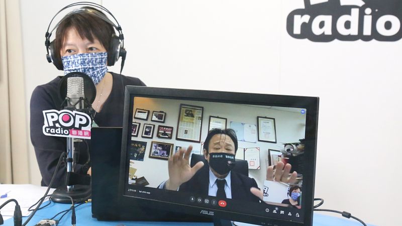 ▲「頭號柯黑」民進黨台北市議員王世堅，16日接受廣播媒體專訪。（圖／POP radio提供）