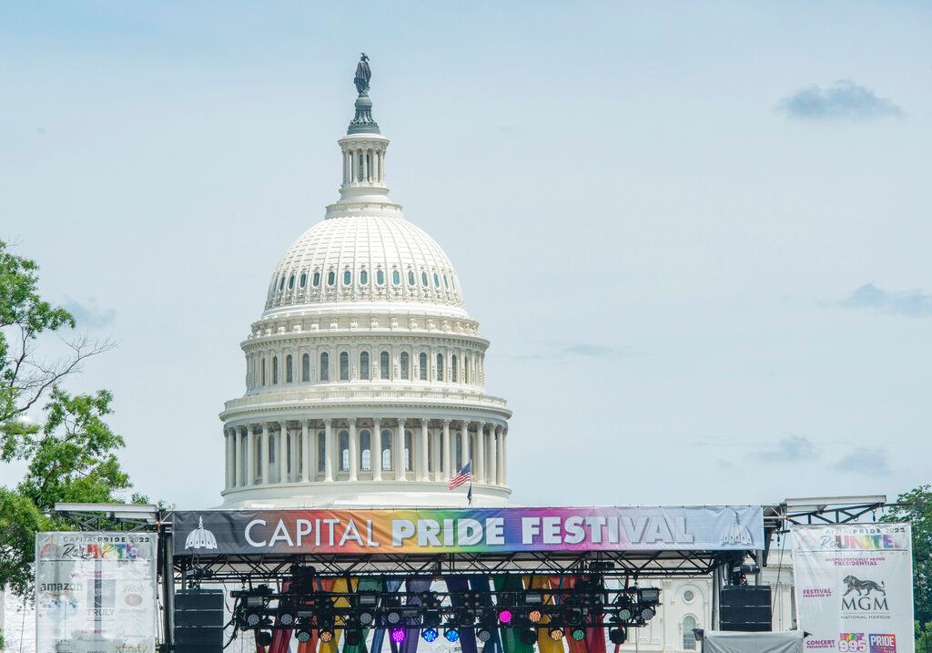 ▲華府舉行同志驕傲（Gay Pride）慶祝活動。（圖／美聯社／達志影像）
