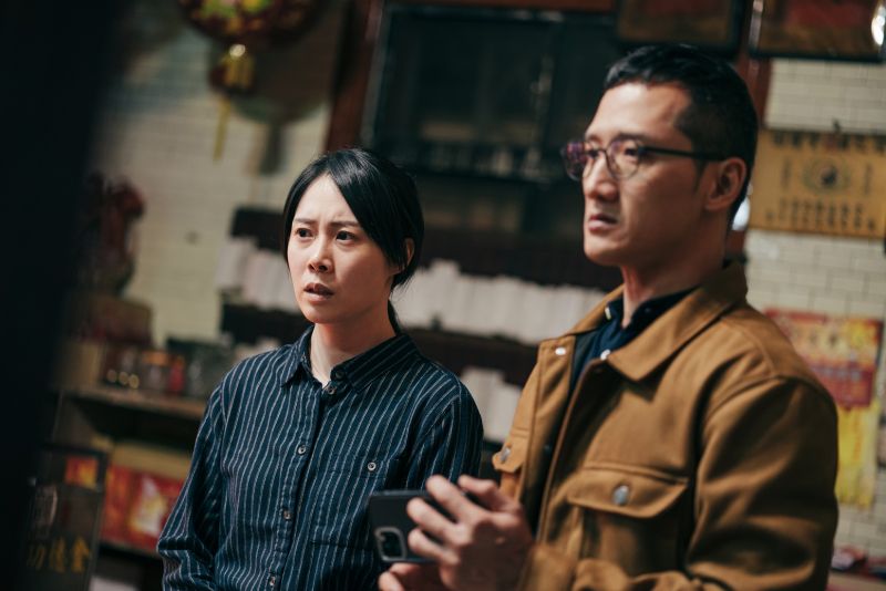 ▲蔡亘晏（左）以《咒》入圍台北電影節最佳女主角獎，高英軒提名男配角獎。（圖／Netflix提供）