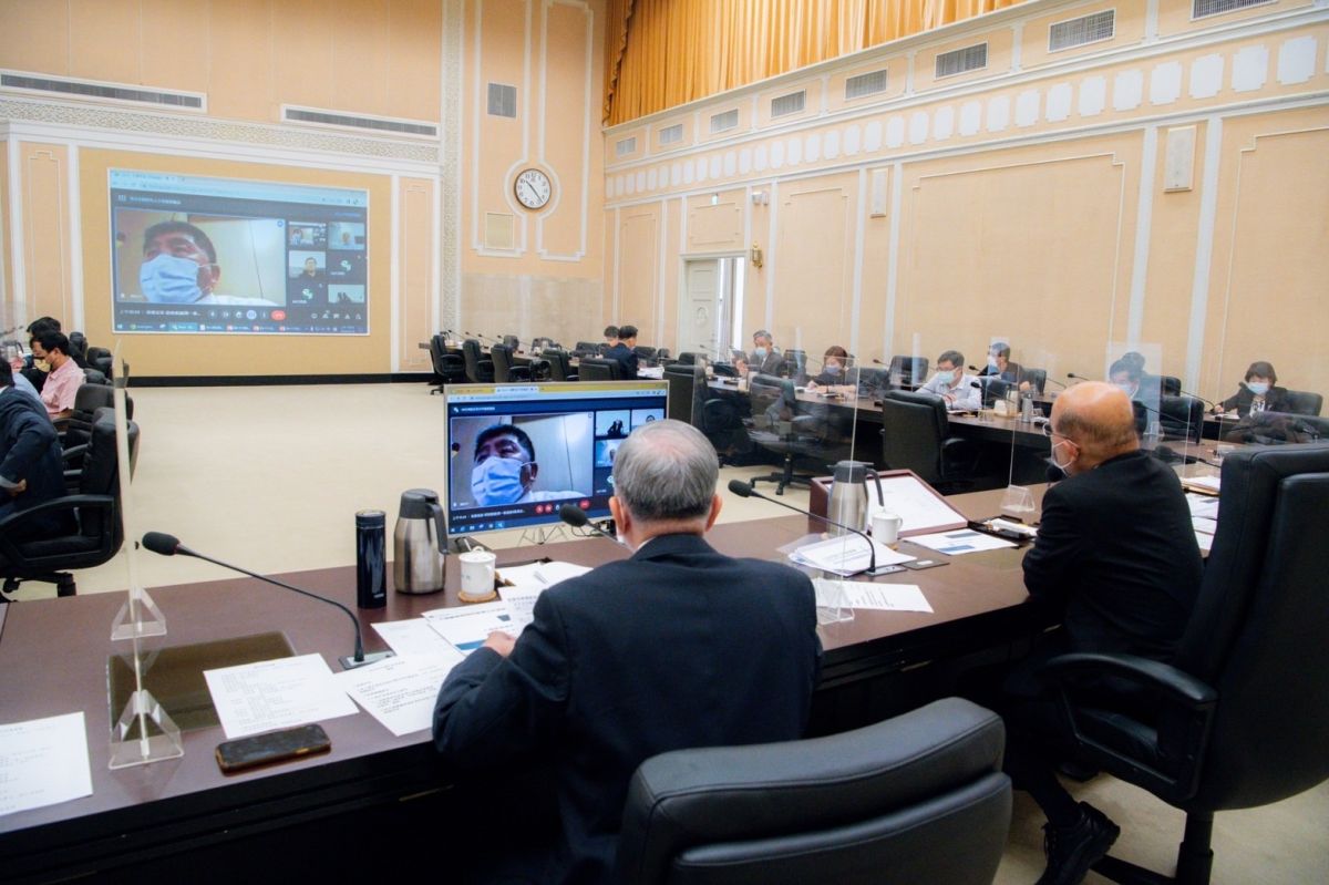 ▲行政院長蘇貞昌今（19）日召開擴大防疫會議。（圖／行政院提供）