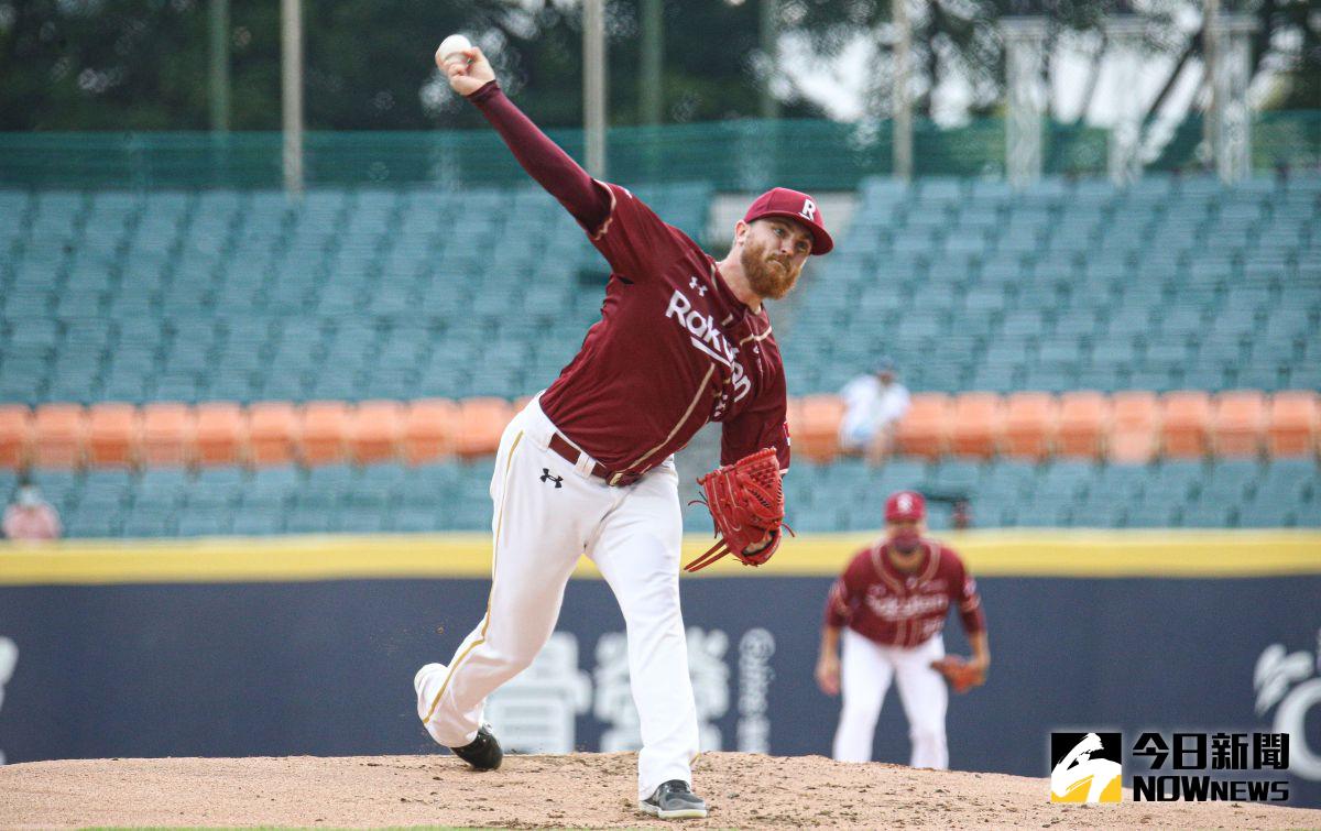 ▲樂天桃猿先發投手狂威。（圖／記者葉政勳攝 , 2022.06.19）