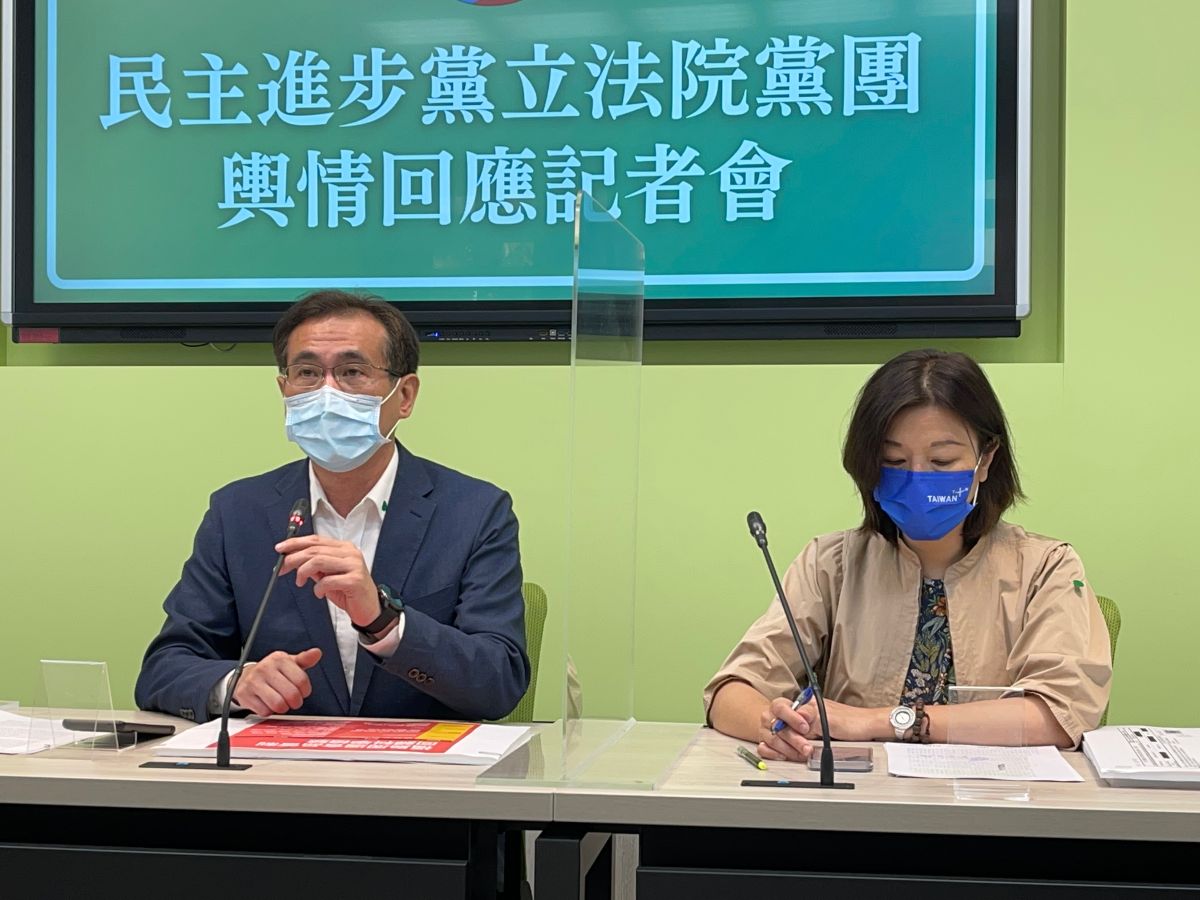 ▲民進黨立法院黨團今日召開輿情回應記者會。（圖／記者王敏旭攝，2022.06.20）